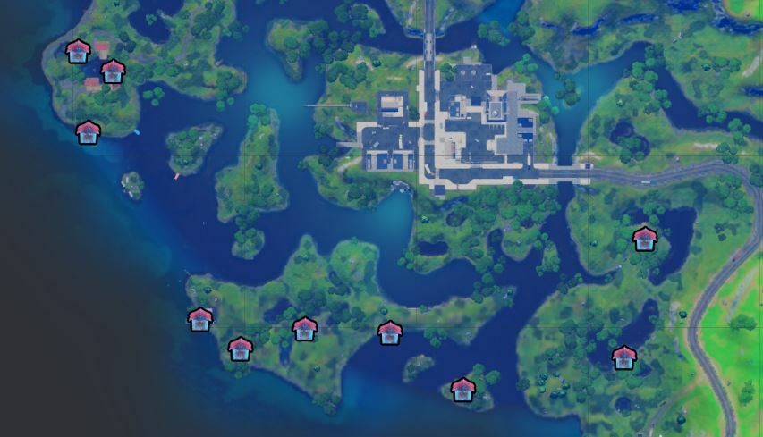 Locations der Häuser in Slurpy Swamp