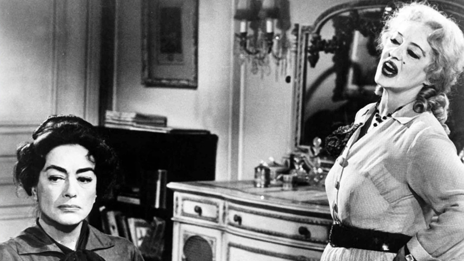 Bette Davis and Joan Crawford what ever happened to baby jane cropped processed by imagy