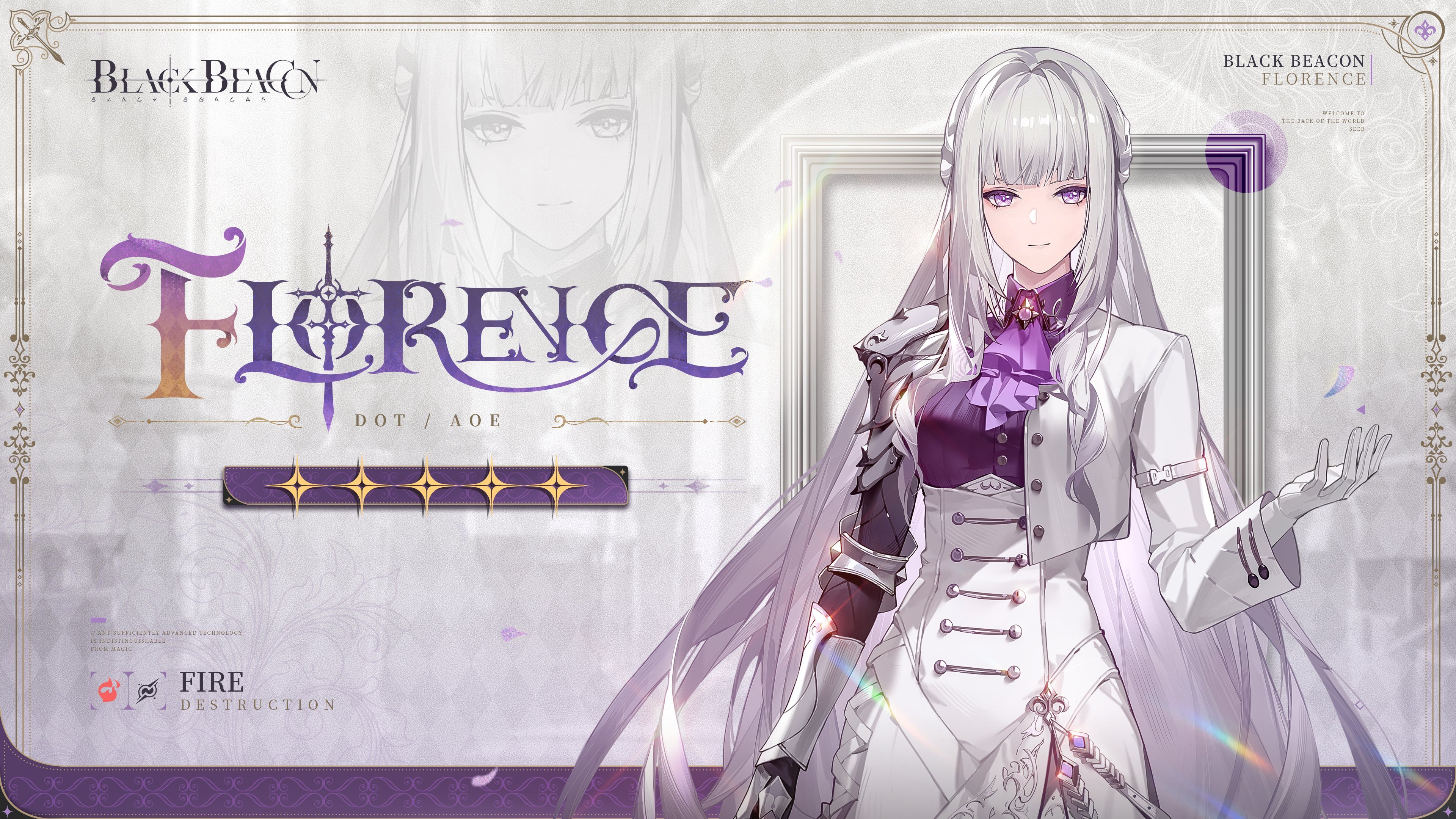 Black Beacon Florence character card