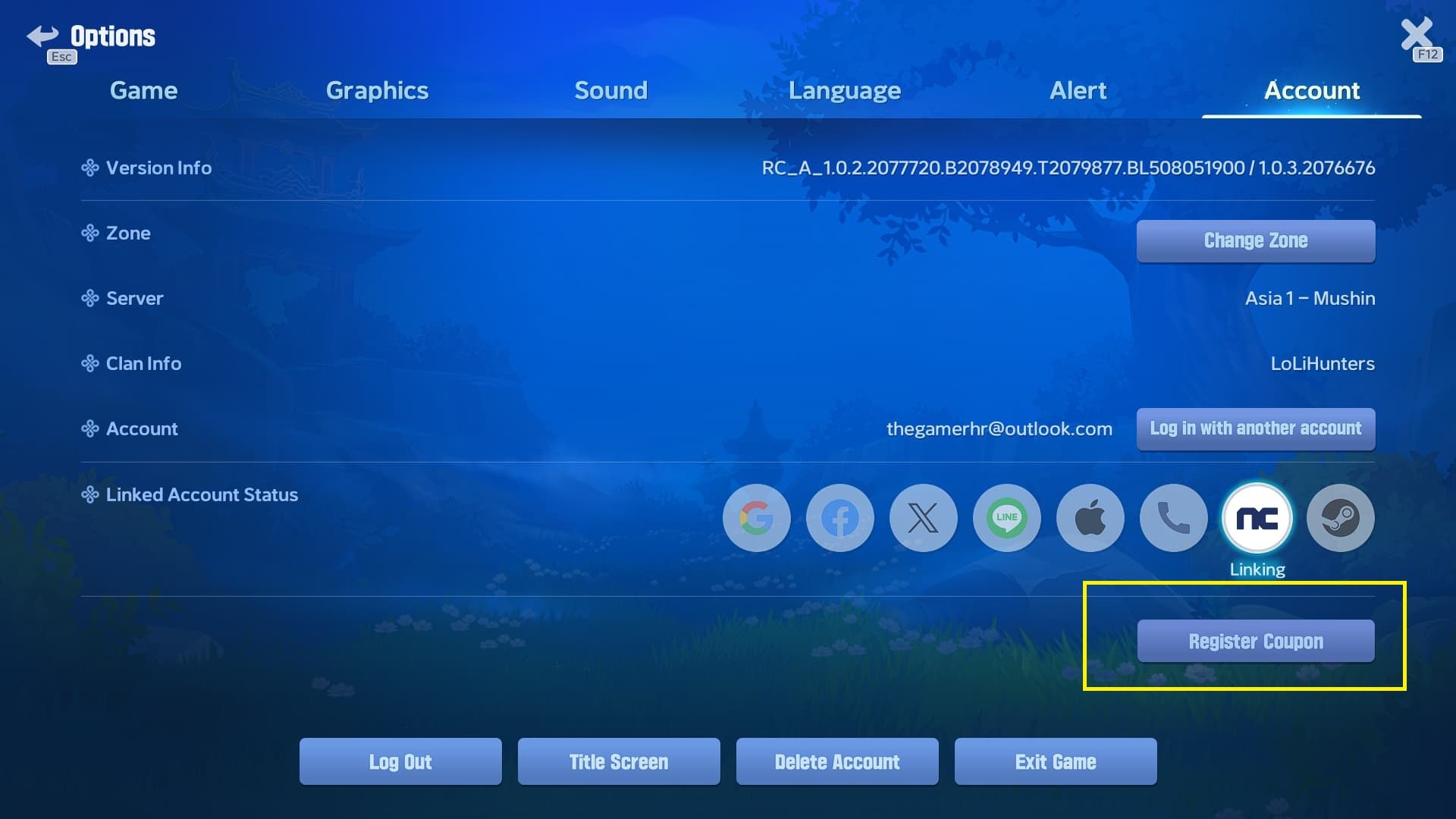 Blade Soul Heroes Account