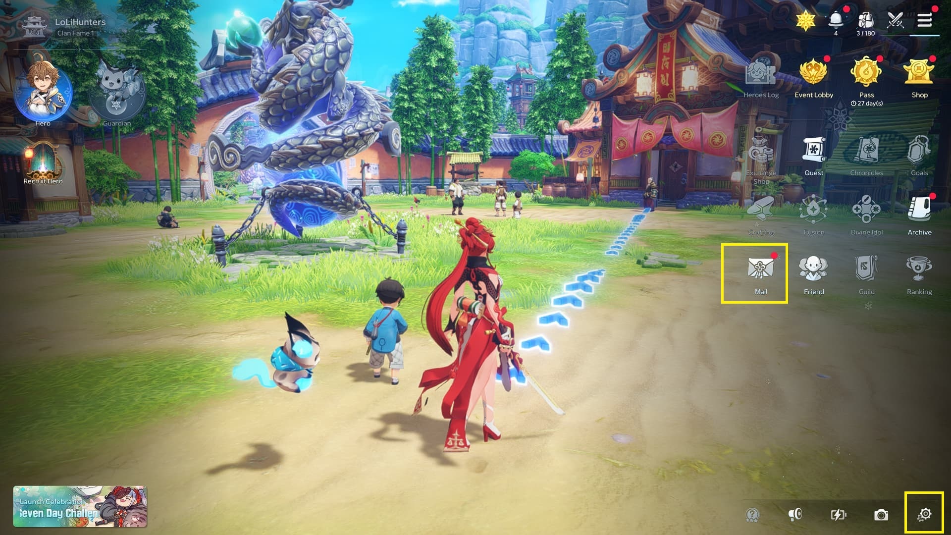 Blade Soul Heroes Menu
