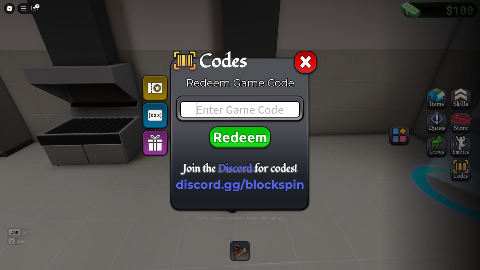 Bloc Spin how to redeem codes 1