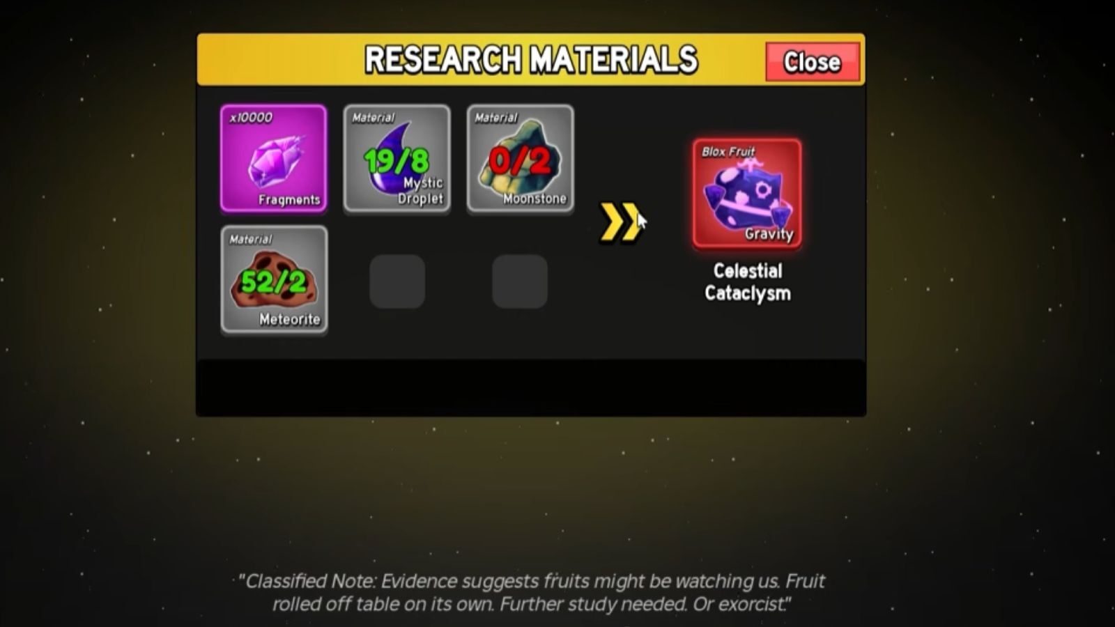 Blox Fruits Gravity Research 9