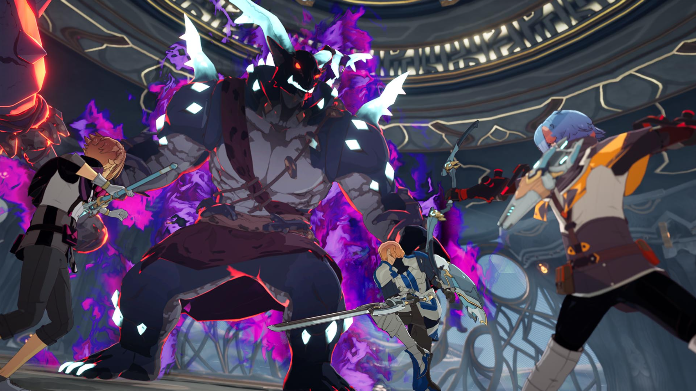 Blue Protocol lets you fight bosses with your teammates and friends