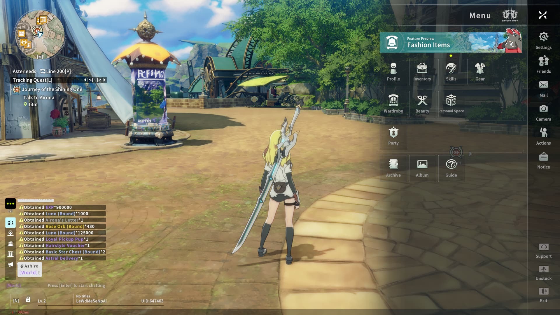 Blue Protocol Star Resonance codes how to redeem