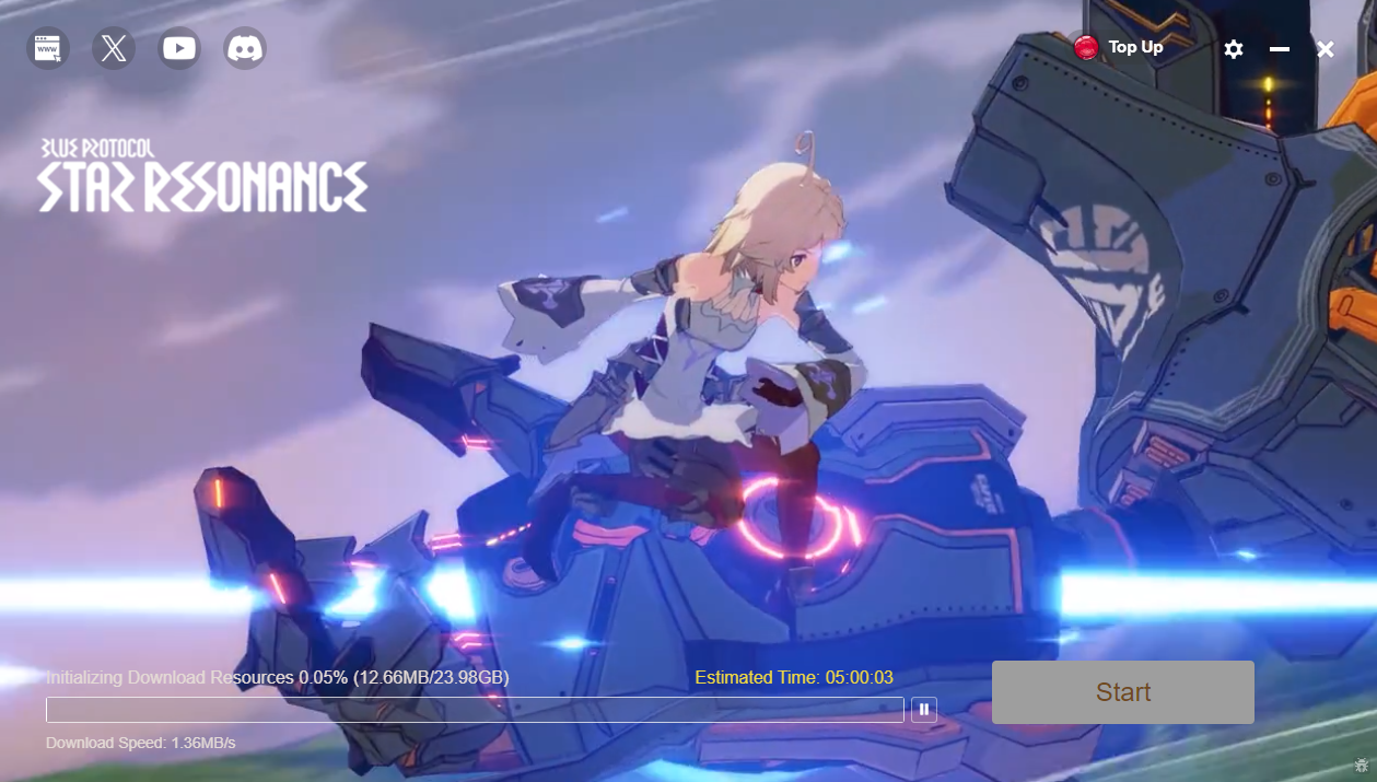 Blue Protocol Star Resonance launcher 1