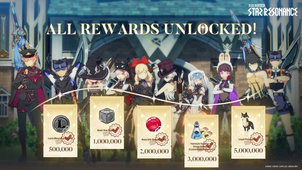 Blue Protocol Star Resonance rewards
