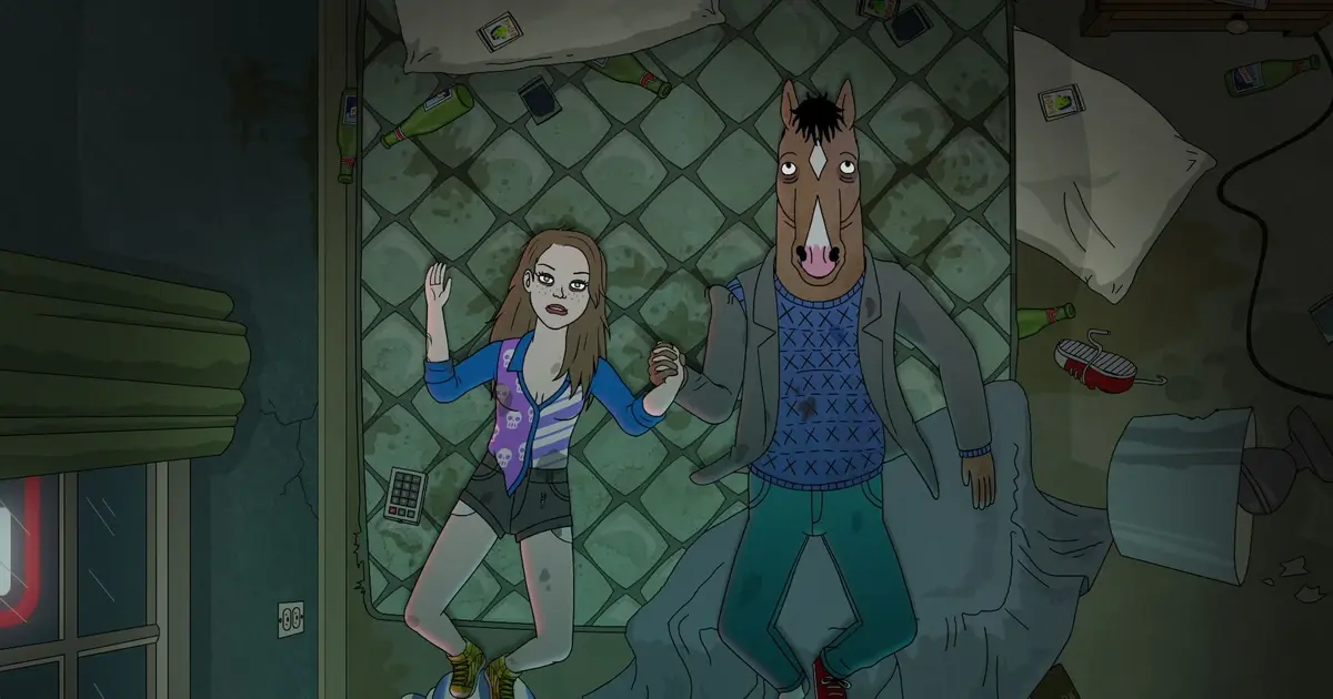 Bo Jack and Sarah from Bo Jack Horseman