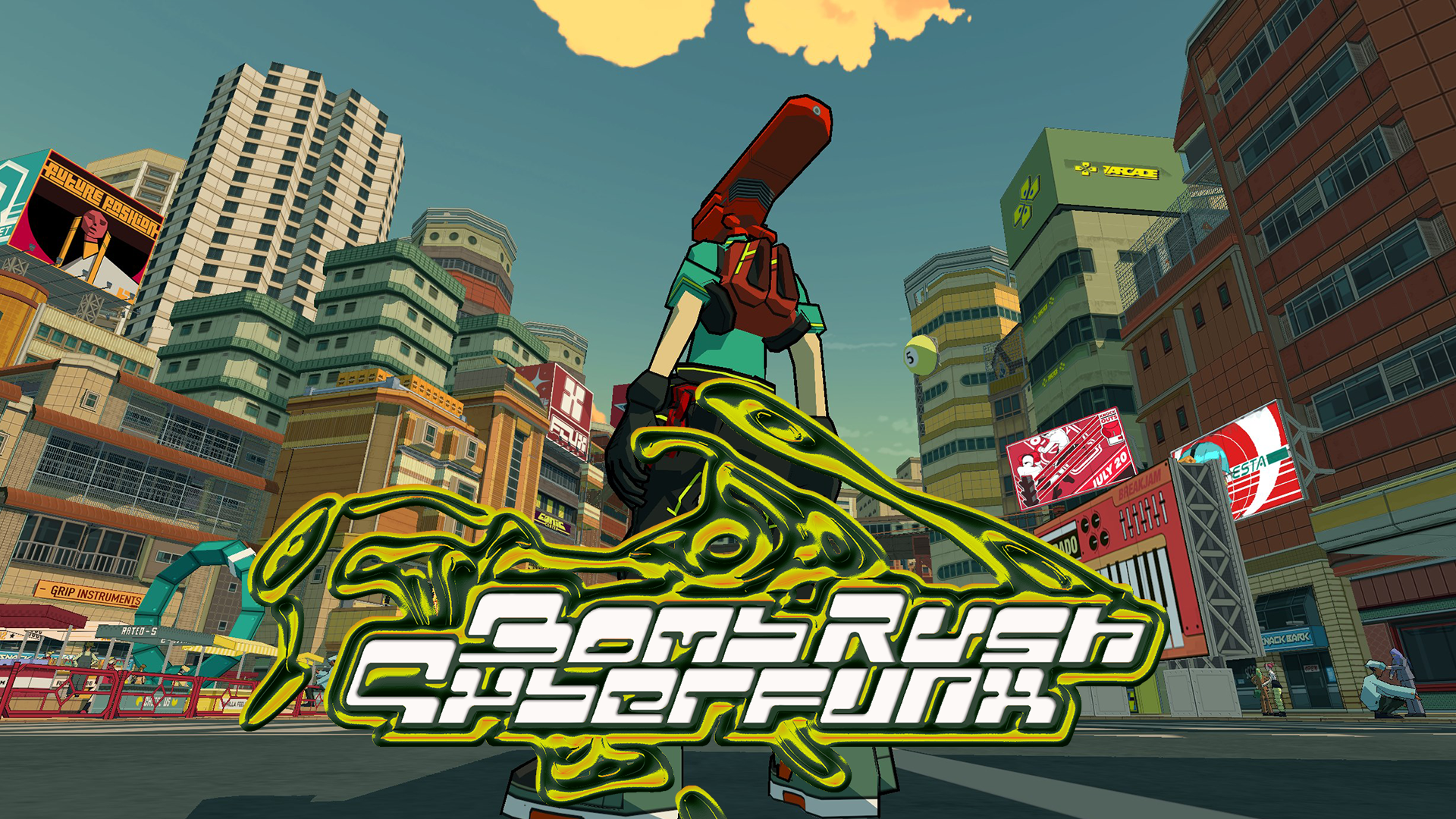 Bomb Rush Cyberfunk Key Art