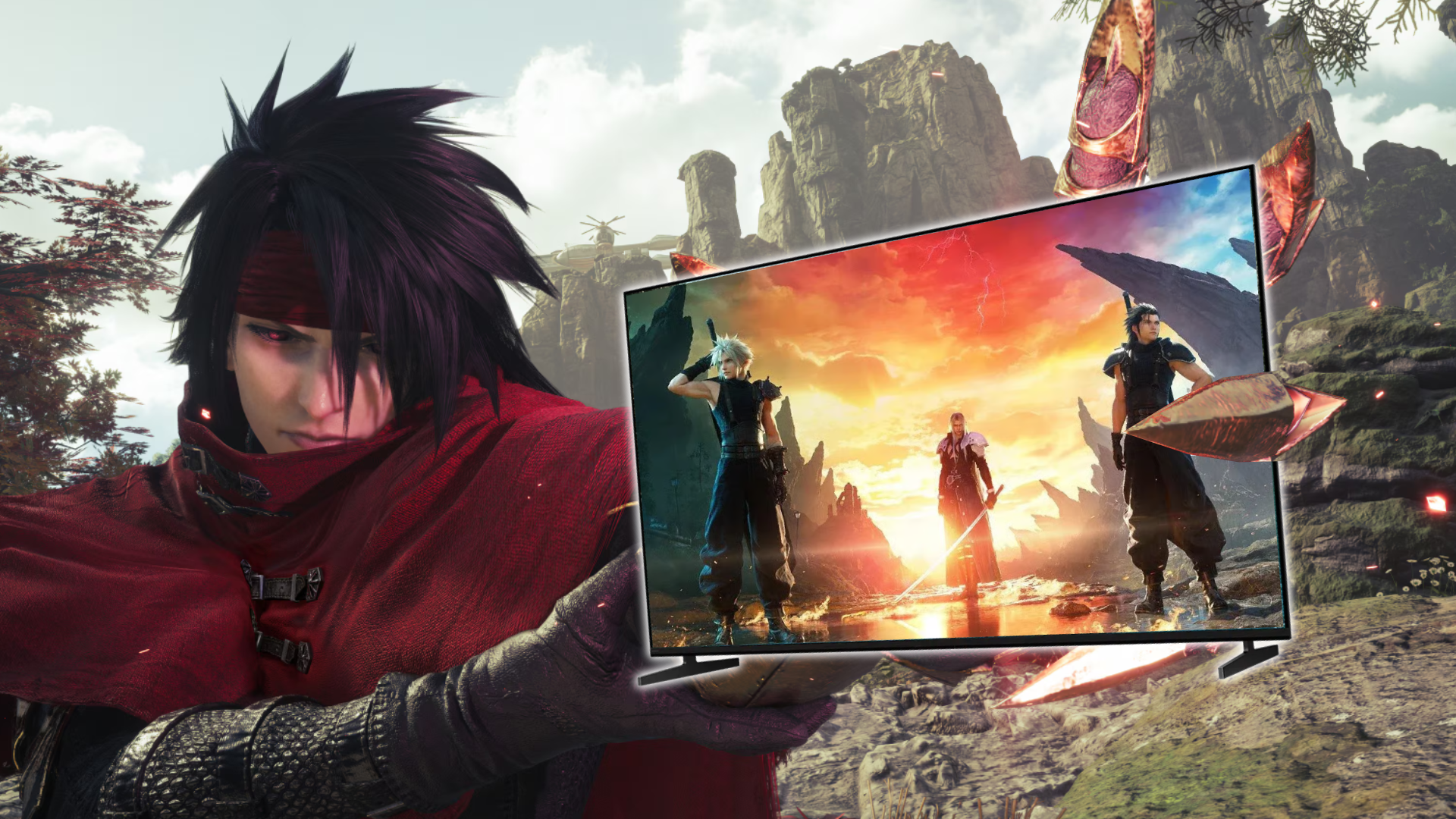Bravia 3 2 Final Fantasy VII Revelation 01 Square Enix SONY