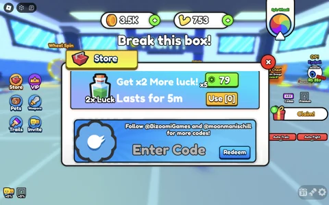 Break Stuff Simulator redeem codes