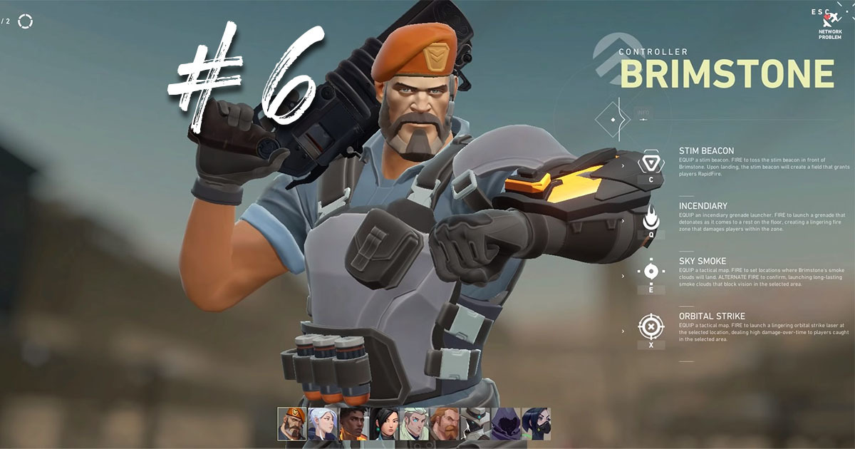 Worst to best Valorant Agent Ranking 6 Brimstone EarlyGame