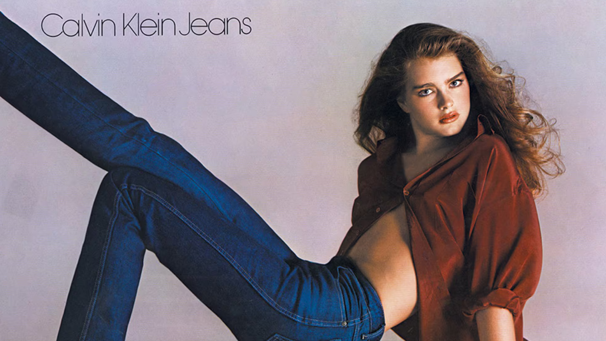 Brooke Shields Calvin Klein Jeans cropped processed by imagy
