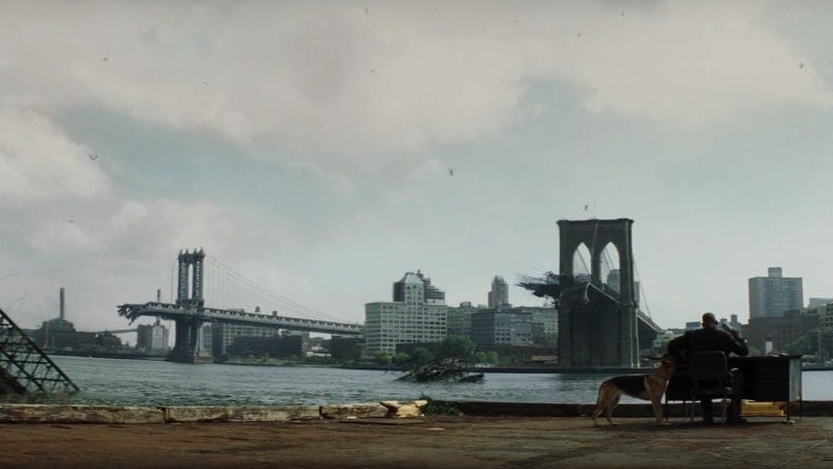 Brooklyn Bridge Collapse I Am Legend 2007 cropped processed by imagy