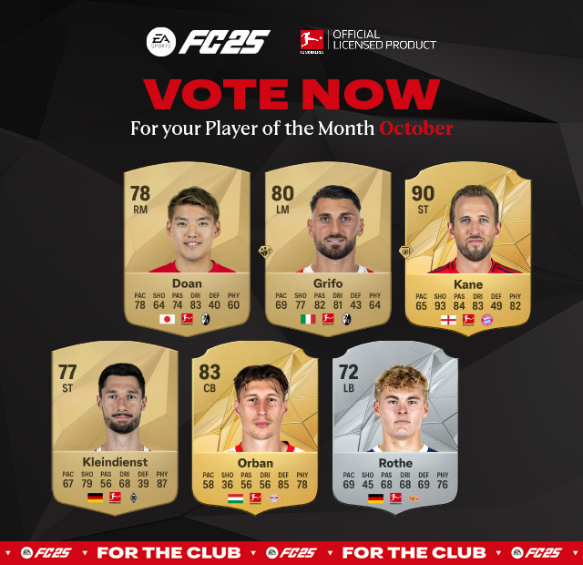 Bu LI POTM Oktober Nominees