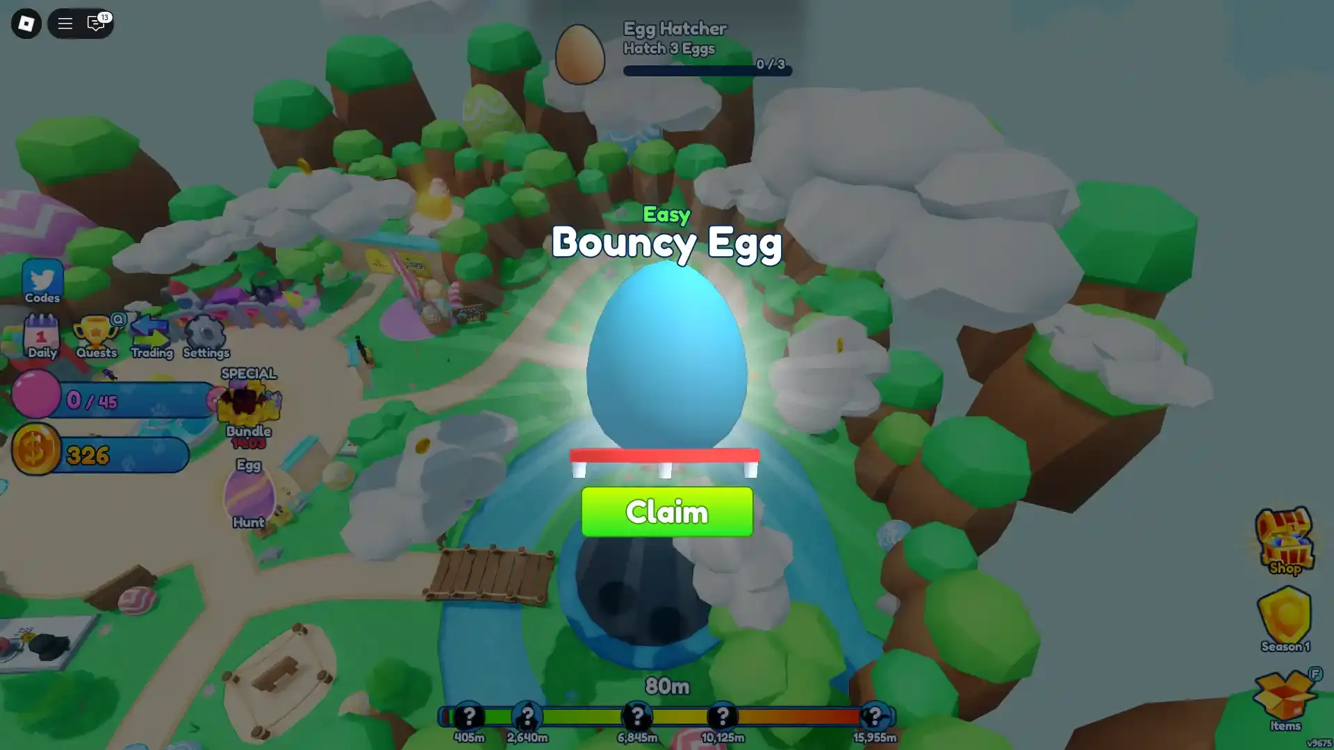 Bubblegum Simulator Infinity Bouncy Egg Obtained