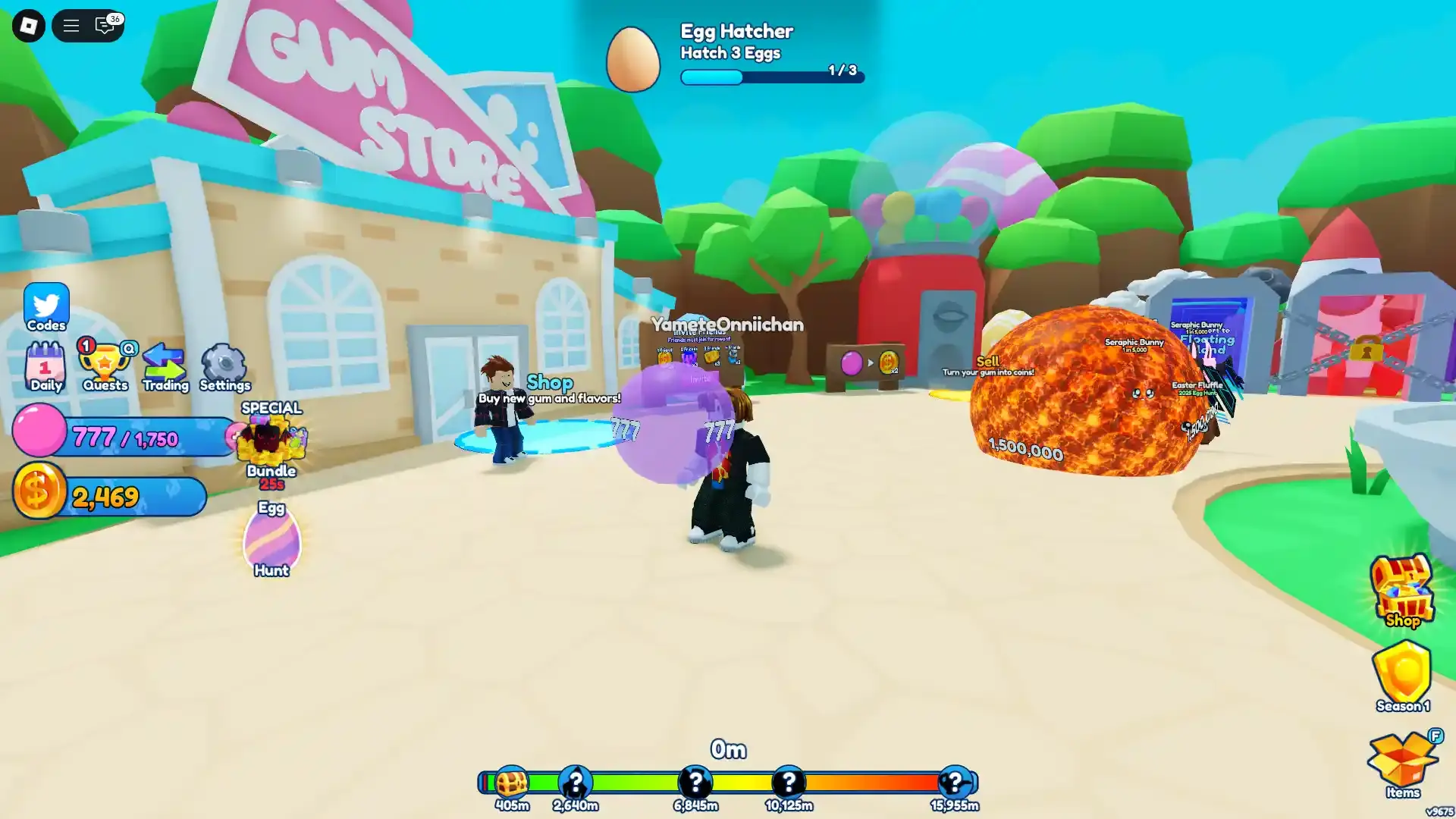 Bubblegum Simulator Infinity Bubble Gum 777