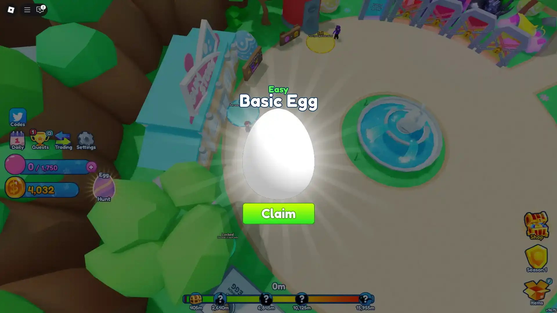Bubblegum Simulator Infinity Common Egg Obatined