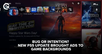 Bug or intention New PS5 update brought ads to game backgrounds