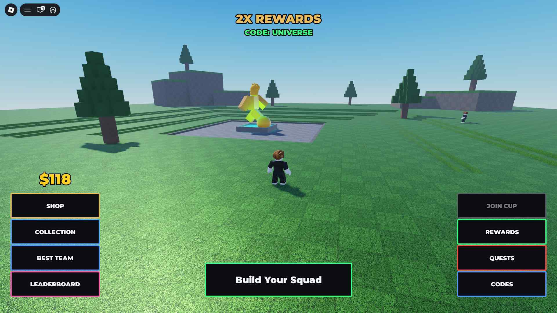 Build A Soccer Squad active