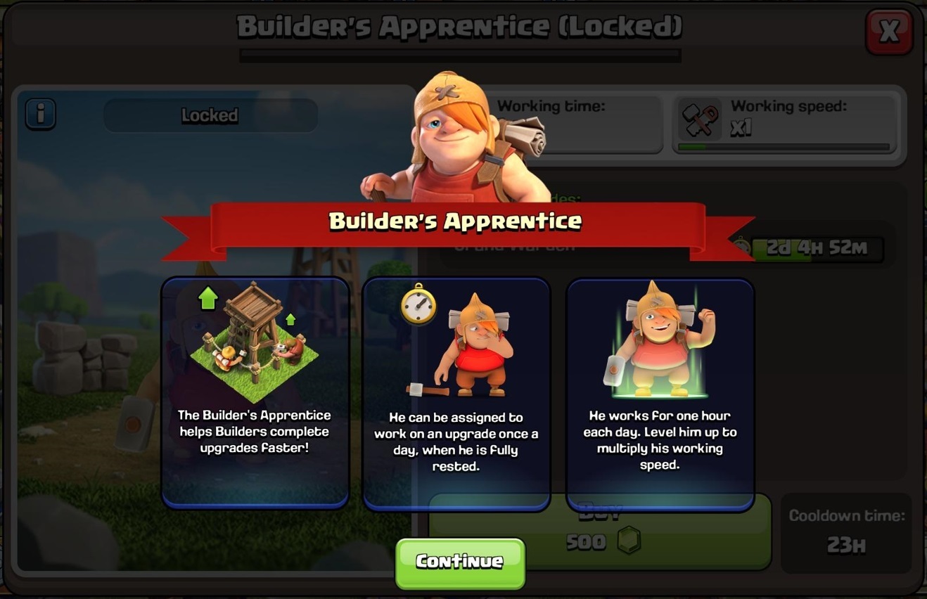 Ученик Clash Of Clans Builder: как работает этот новый персонаж