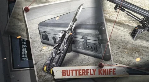 Butterfly knife cod mobile