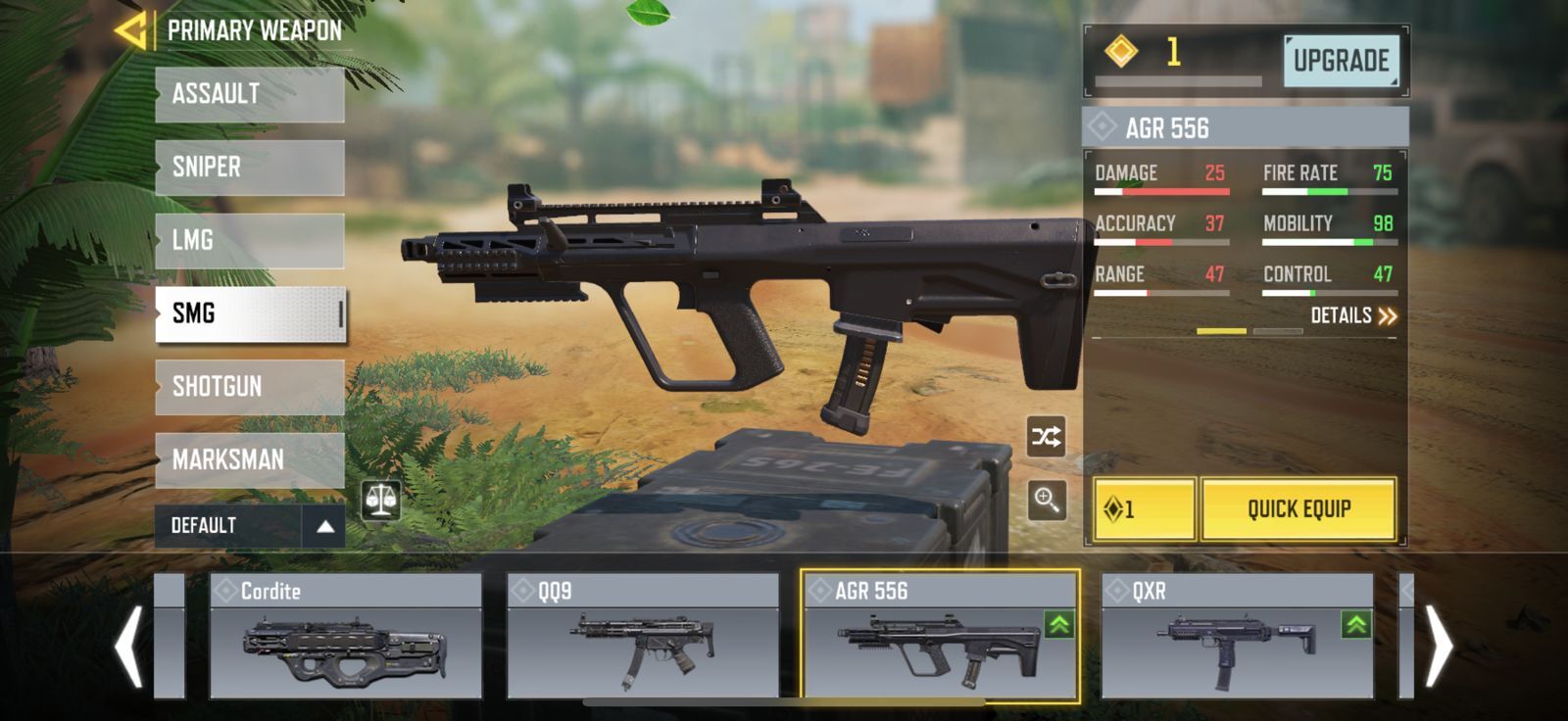 COD Mobile AGR 556