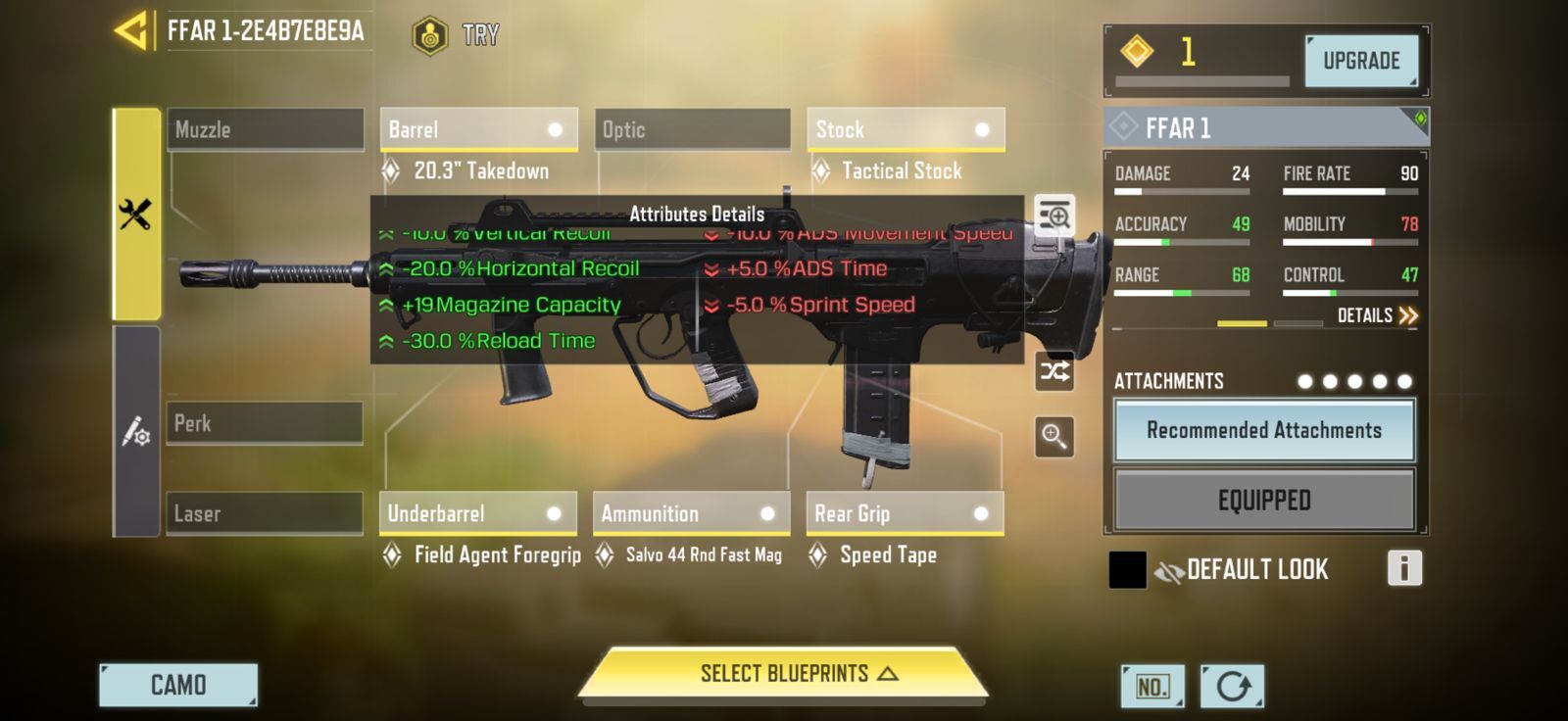 COD Mobile FFAR best loadout stays