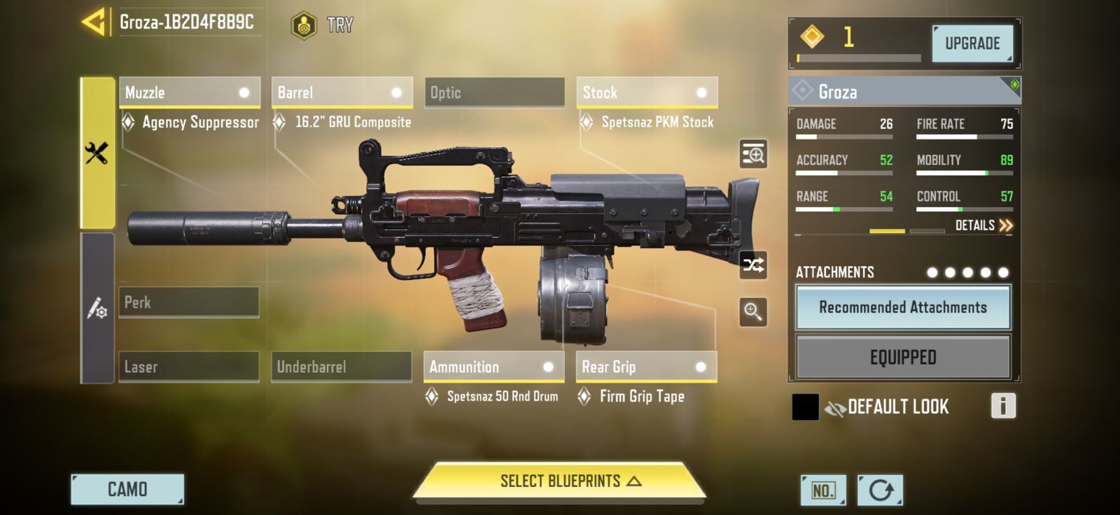 COD Mobile Groza Best Loadout