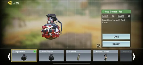 COD Mobile Lethal Equipments