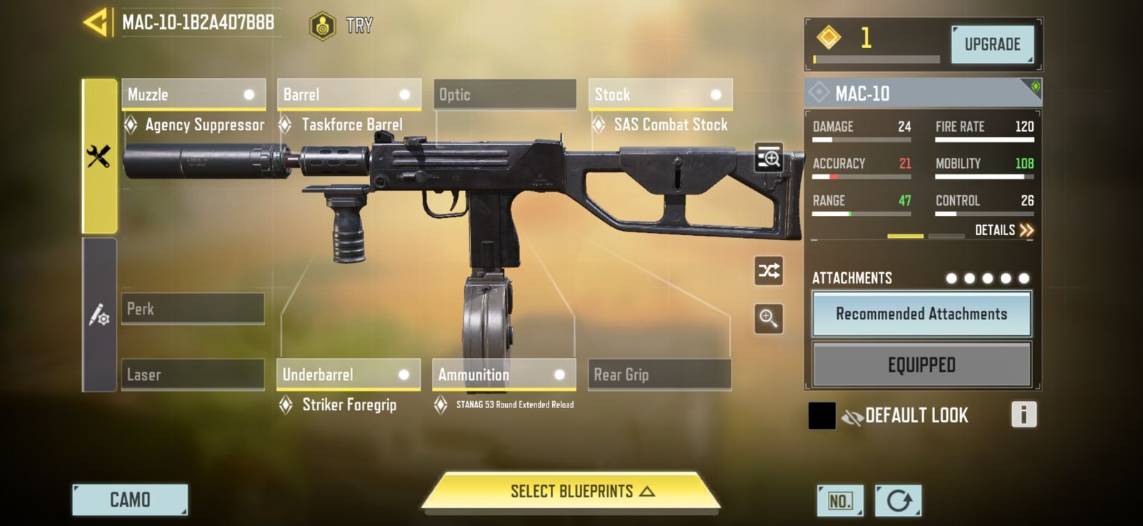COD Mobile Mac 10 Best loadout