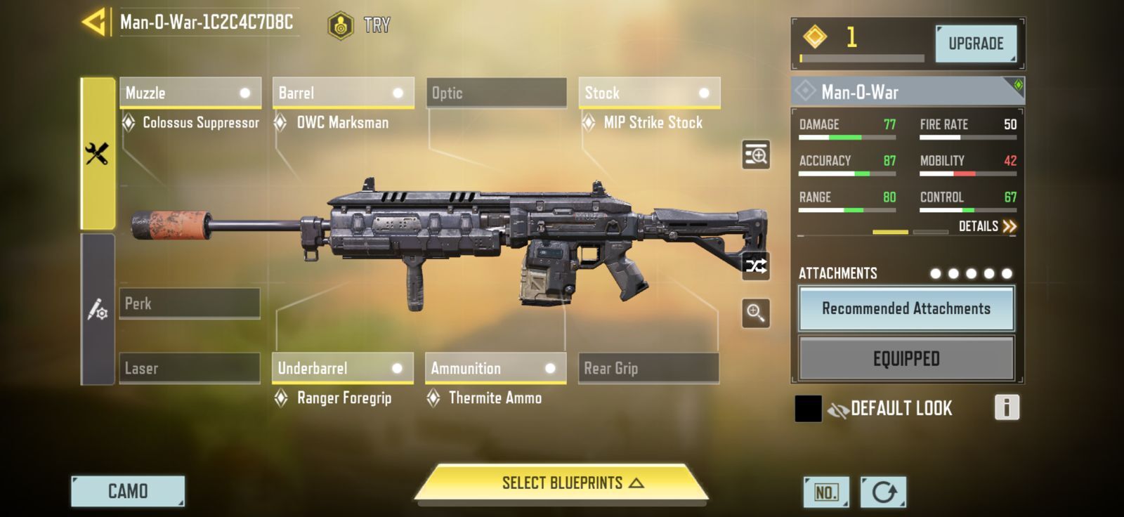 COD Mobile Man O War Best Loadout