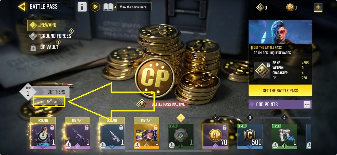 COD Mobile Season 6 2024 battle pass screen