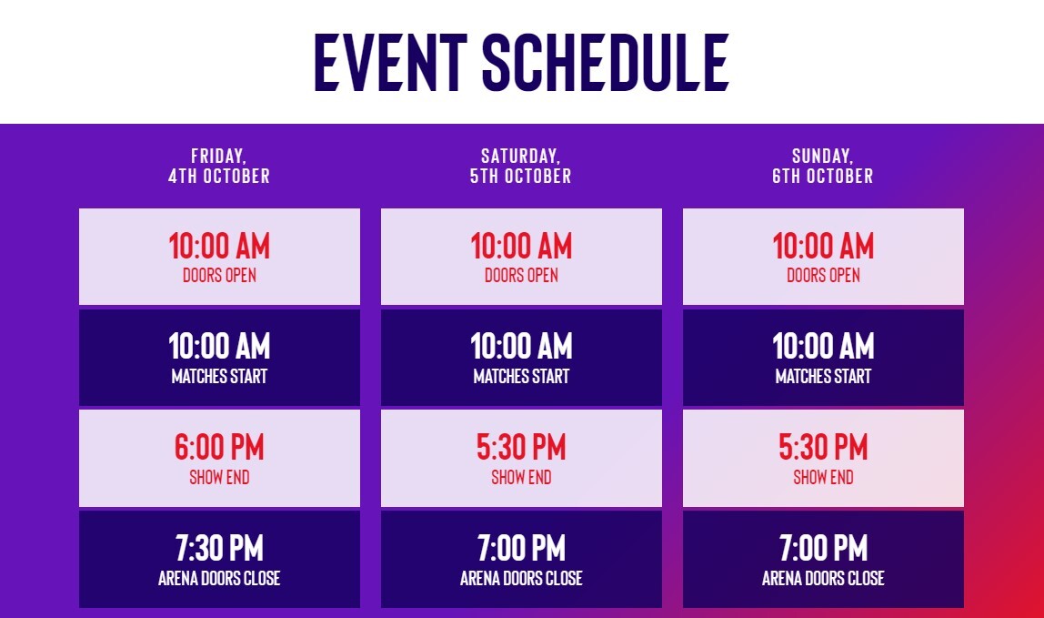 COD Mobile WC2024 Event Schedule