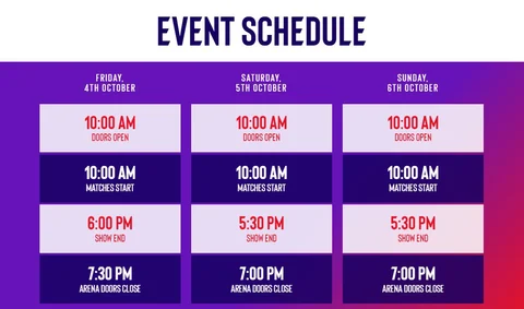 COD Mobile WC2024 Event Schedule