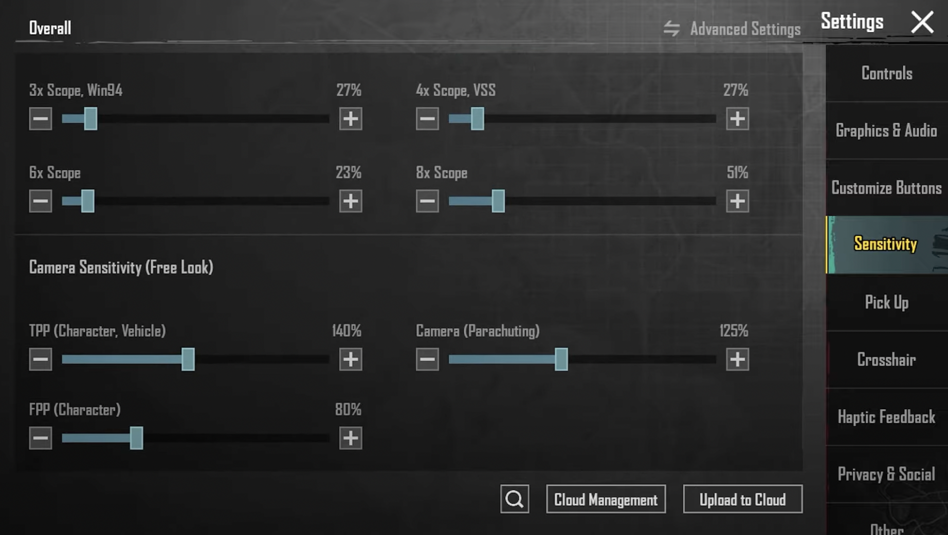 Best Sensitivity Settings For PUBG Mobile