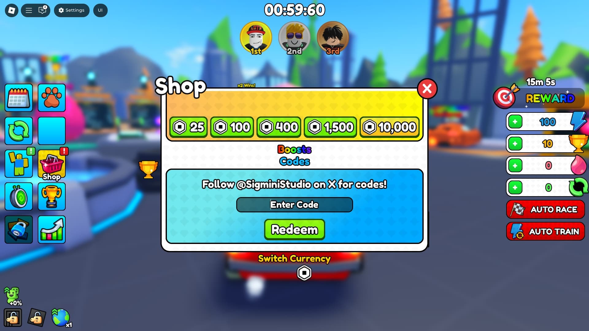 Car Training How to redeem codes