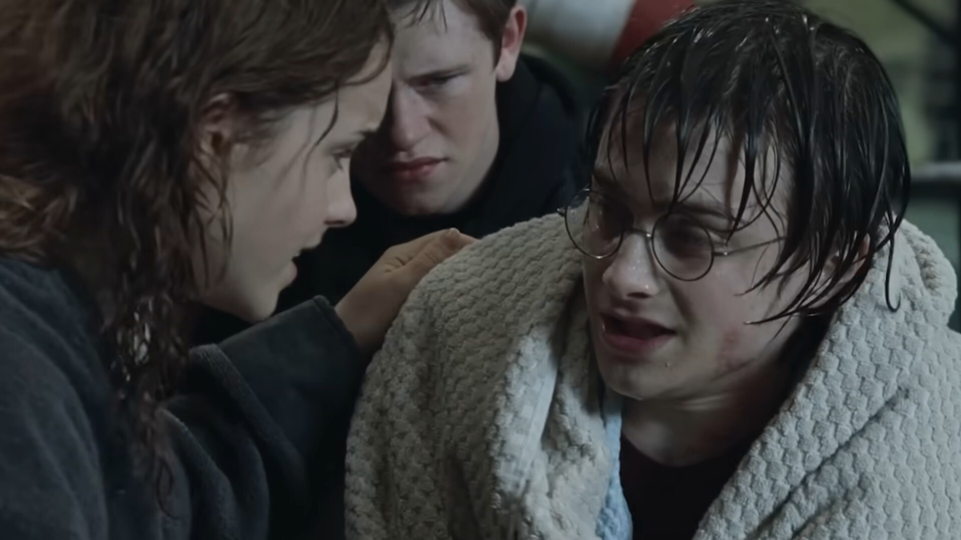 Changing Towel in Harry Potter and the Goblet of Fire