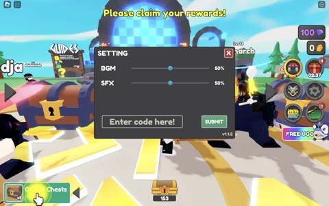 Chest Hero Simulator how to redeem codes
