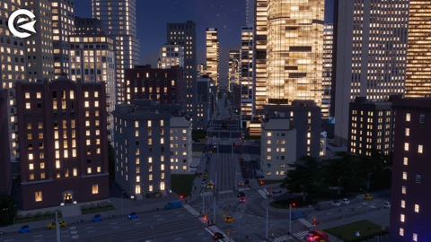 Cities Skylines 2 Night Time