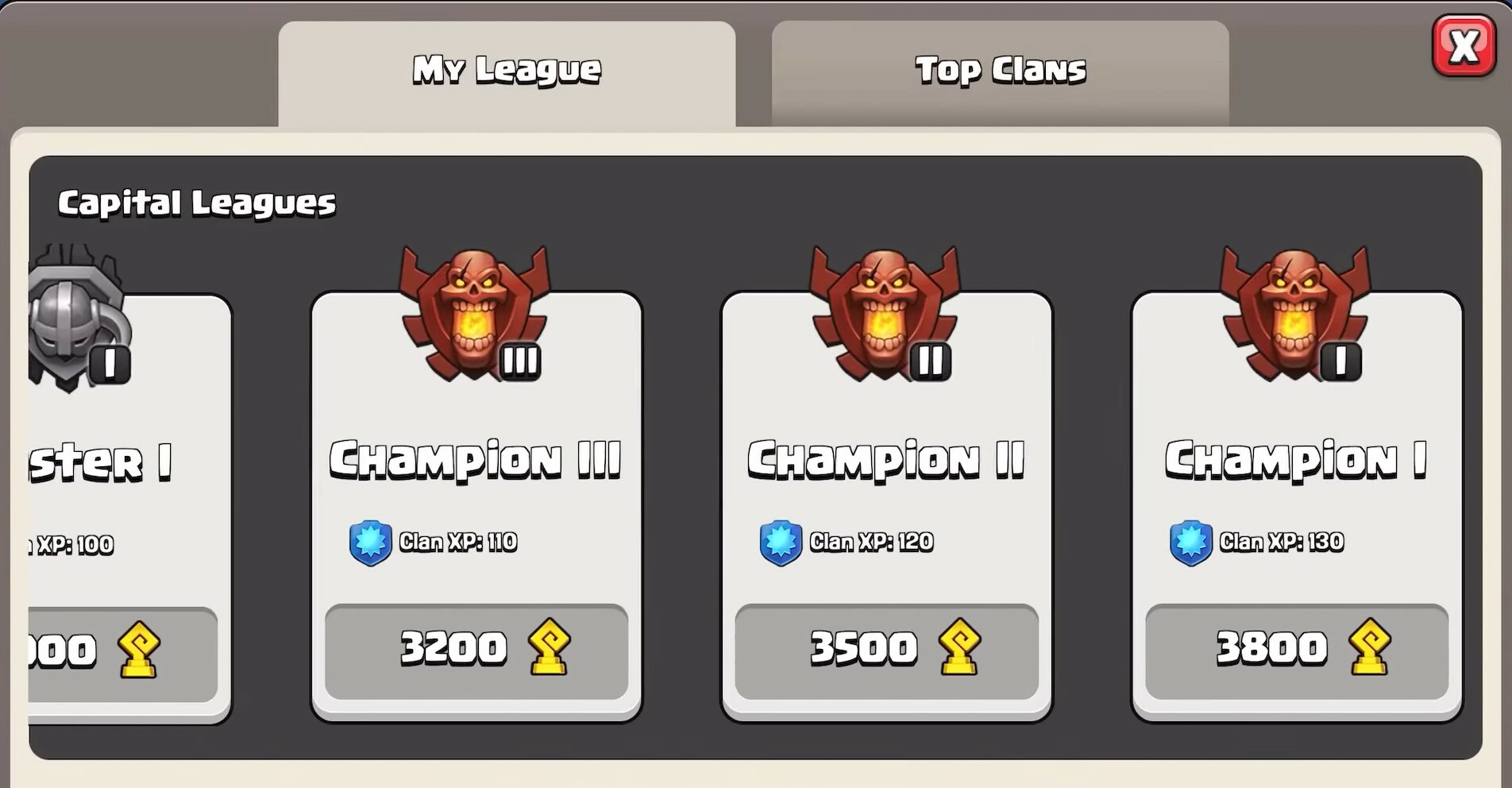 Clan Capital League Banner