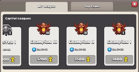 Clan Capital League Banner