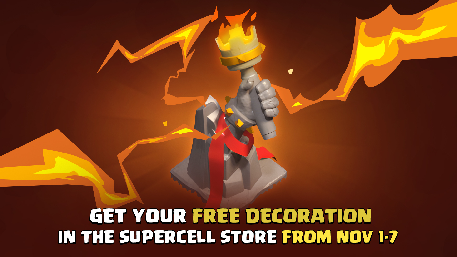 Clash of Clans Eternal Flame decoration
