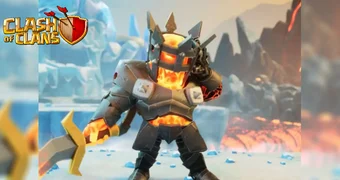 Clash of Clans Fire King Hero Skin