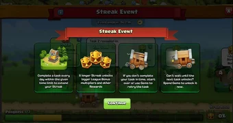 Clash of Clans Streak event January 2025