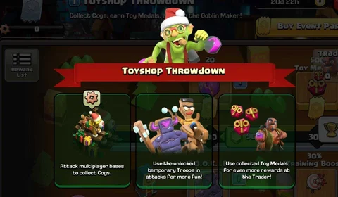 Clash of Clans Toyshop Throwdown guide