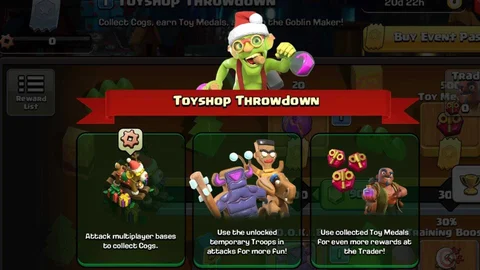 Clash of Clans Toyshop Throwdown guide