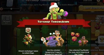 Clash of Clans Toyshop Throwdown guide