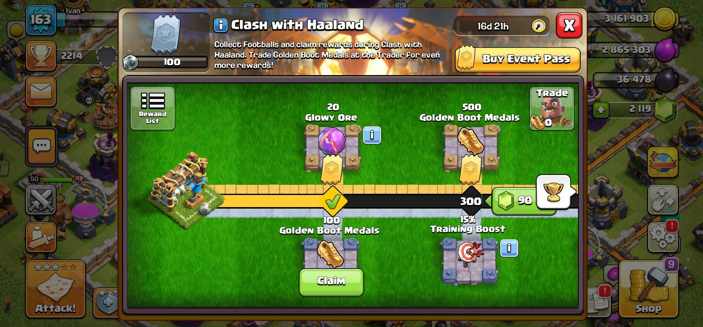 Clash With Haaland Event Pass