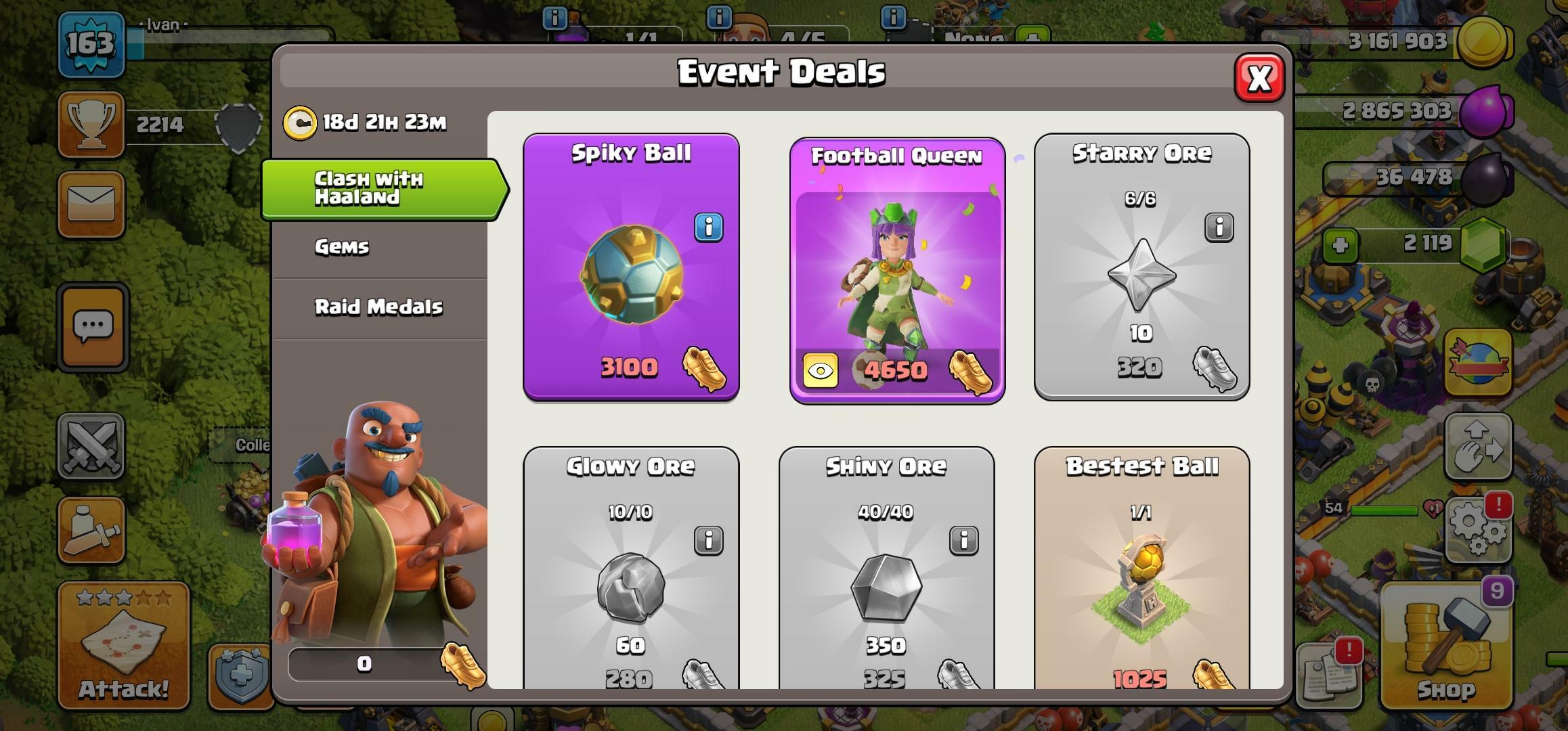 Clash With Haaland Trader Shop